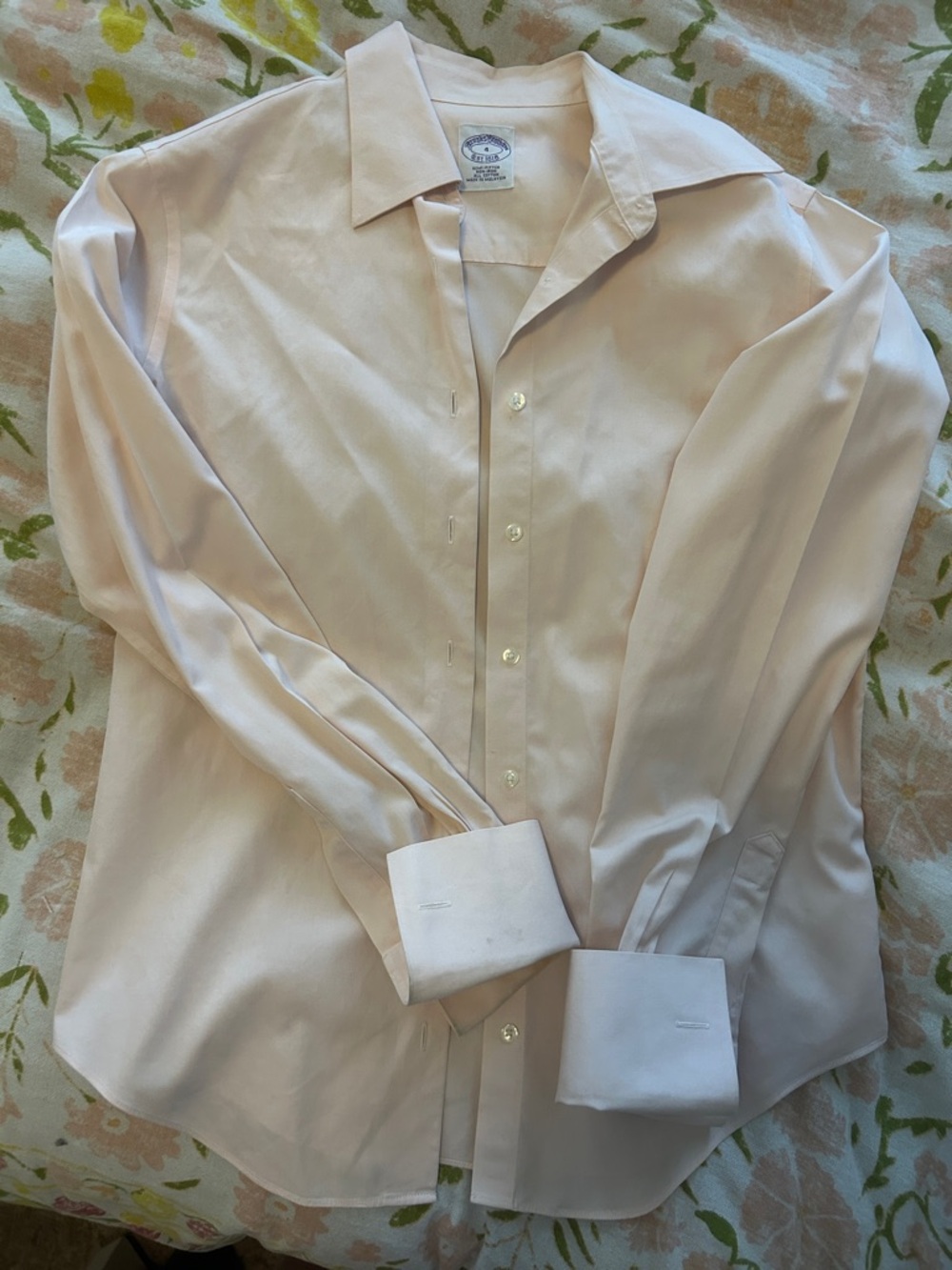 Brooks Brothers Light Baby Pink Dress button down Shirt - Spread Collar